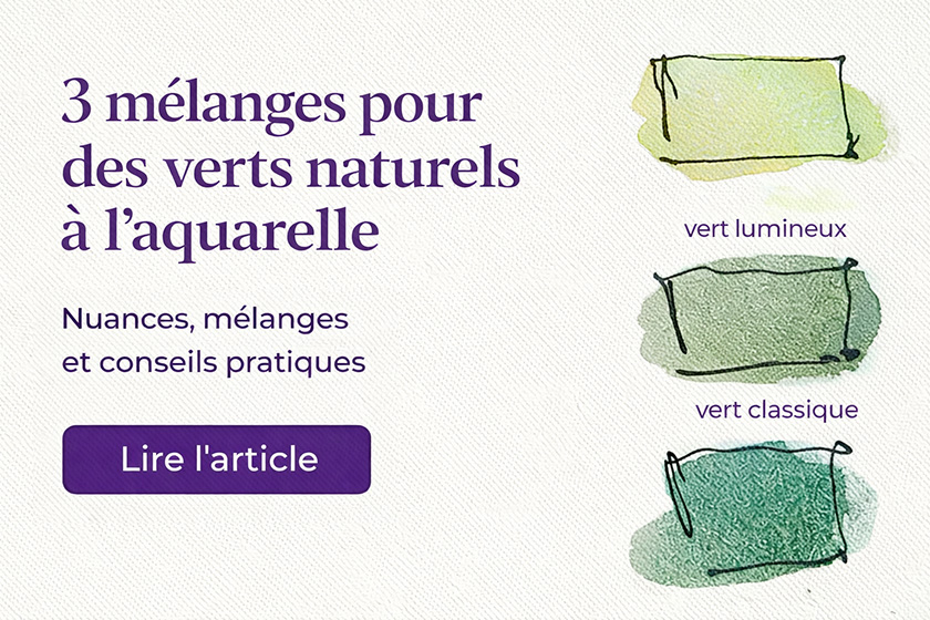 Lire la suite à propos de l’article 3 mélanges de couleurs pour obtenir des verts naturels à l&rsquo;aquarelle