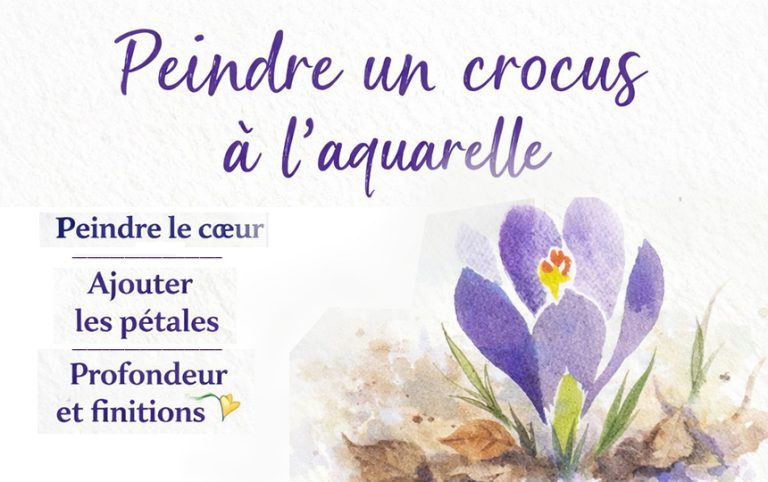 Lire la suite à propos de l’article Peindre un crocus à l’aquarelle: geste libre et simplicité