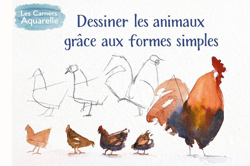Lire la suite à propos de l’article Dessiner les animaux en simplifiant les formes (aquarelle & croquis)