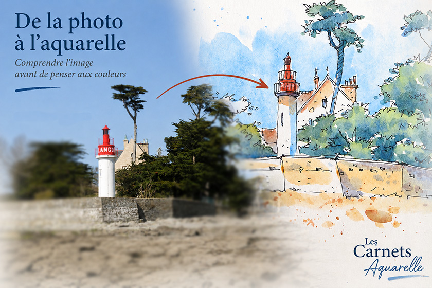 Lire la suite à propos de l’article De la photo à l&rsquo;aquarelle : tout commence par un petit croquis